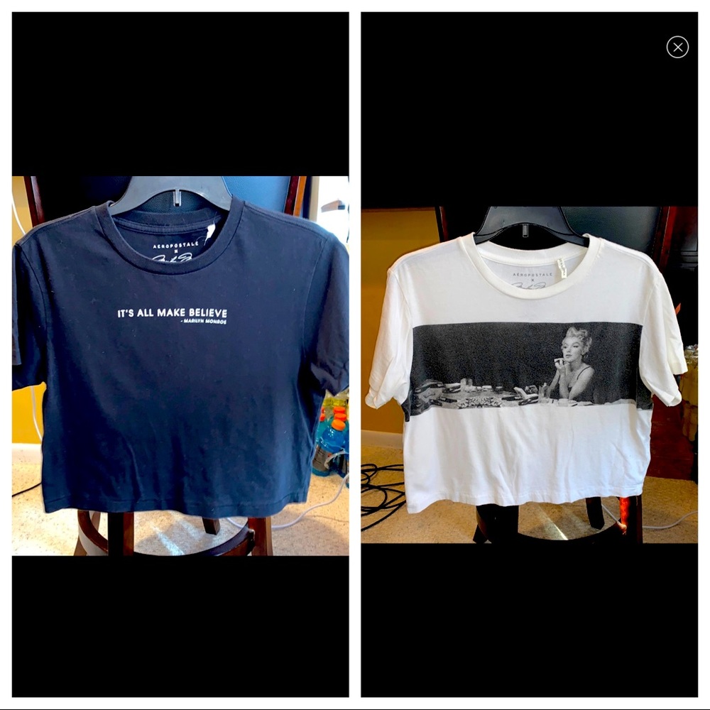 2 Marlyn Monroe Crop Tops